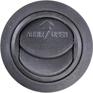 VENT ROUND BLACK 61-74mm