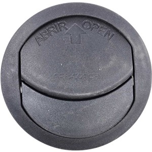 VENT ROUND BLACK 58mm