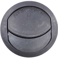 VENT ROUND BLACK 58mm