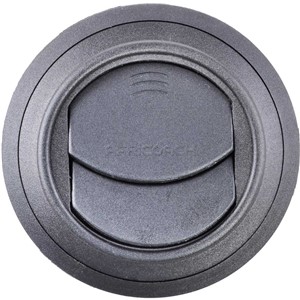 VENT ROUND BLACK 71mm