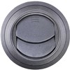 VENT ROUND BLACK 71mm