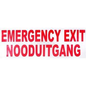 STICKER EMERGENCY EXIT