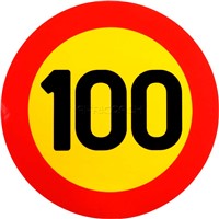 STICKER 100km 200mm