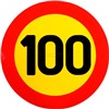 STICKER 100km 200mm