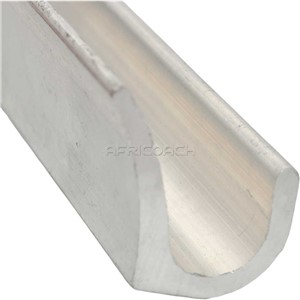 ALUMINIUM J GUTTER CURVED D1953 5mt