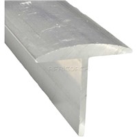 ALUMINIUM BANANA T SECTION 0232 22.2x22.2x1.6mm 5mt