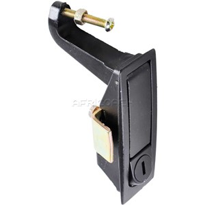 PUSH BUTTON LOCK RECTANGULAR BLACK