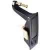 PUSH BUTTON LOCK RECTANGULAR BLACK