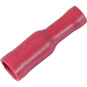 TERMINAL BULLET INSULATED RED FEM 4mm