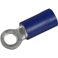 TERMINAL EYE INSULATED 3mm BLUE