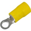 TERMINAL EYE INSULATED 4mm YELLOW