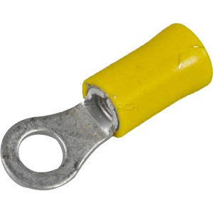 TERMINAL EYE INSULATED 5mm YELLOW