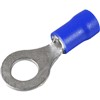 TERMINAL EYE INSULATED 6mm BLUE