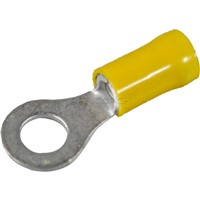 TERMINAL EYE INSULATED 6mm YELLOW