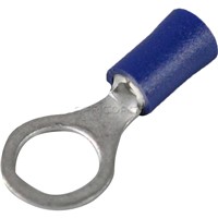 TERMINAL EYE INSULATED 8mm BLUE