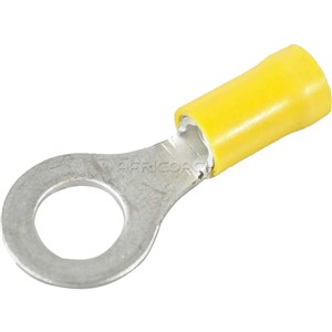 TERMINAL EYE INSULATED 8mm YELLOW