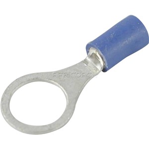 TERMINAL EYE INSULATED 10mm BLUE