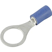 TERMINAL EYE INSULATED 10mm BLUE