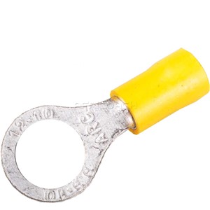 TERMINAL EYE INSULATED 10mm YELLOW