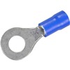 TERMINAL EYE INSULATED 6mm BLUE