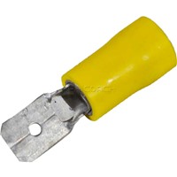 TERMINAL SPADE INSULATED YELLOW MALE