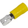 TERMINAL SPADE INSULATED YELLOW MALE