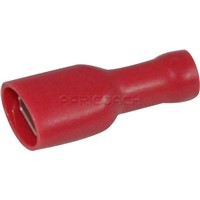 TERMINAL SPADE FULLY INSULATED RED FEMALE