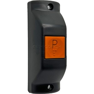 BELL PUSH BUTTON RECTANGULAR BLACK ORANGE