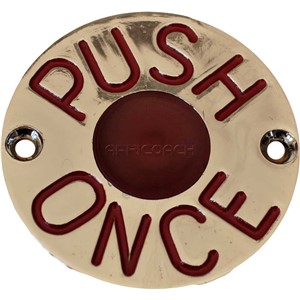 BELL PUSH SWITCH CHROME ROUND