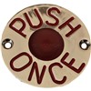 BELL PUSH SWITCH CHROME ROUND