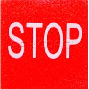 STOP RED SWITCH SYMBOL