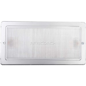 INTERIOR LIGHT RECTANGULAR GREY LED 24V 255x130mm