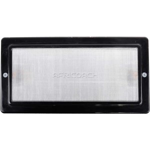 INTERIOR LIGHT RECTANGULAR BLACK LED 24V 255x130mm