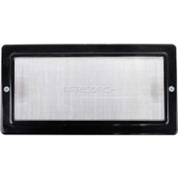 INTERIOR LIGHT RECTANGULAR BLACK LED 24V 255x130mm