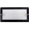 INTERIOR LIGHT RECTANGULAR BLACK LED 24V 255x130mm