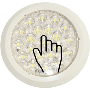 INTERIOR LIGHT 21 LED 155mm WHITE WITH TOUCH SWITCH