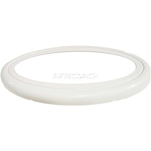 WHITE BEZEL FOR OVAL INTERIOR LIGHT (FOR PART NO. 103606)