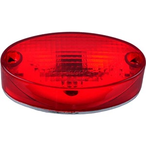 MARKER LIGHT FOR BUSSCAR FLAT OVAL RED