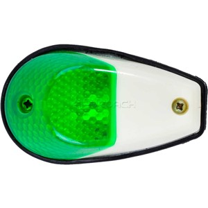 MARKER LIGHT TOP TEARDROP SMALL GREEN LED