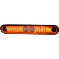 MARKER LIGHT FOR BUSSCAR RECTANGULAR AMBER THIN TYPE