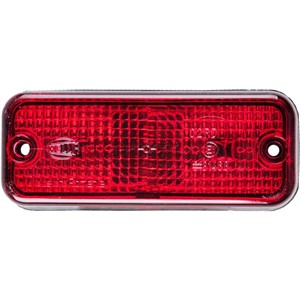 MARKER LIGHT HELLA RECTANGULAR RED 2PF 2SA961167-011