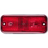 MARKER LIGHT HELLA RECTANGULAR RED 2PF 2SA961167-011