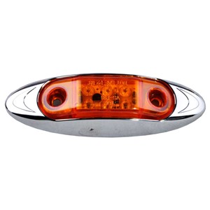 MARKER LIGHT LED 10-30V AMBER THIN TYPE