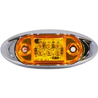 MARKER LIGHT LED 10-30V AMBER THICK TYPE