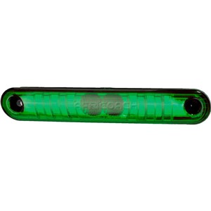 MARKER LIGHT FOR BUSSCAR LED GREEN RECTANGULAR THIN TYPE