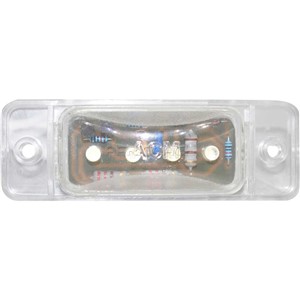 MARKER LIGHT LED CLEAR FRONT WITH HARNESS