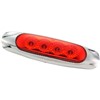 MARKER LIGHT CHROME LED 146mm RED