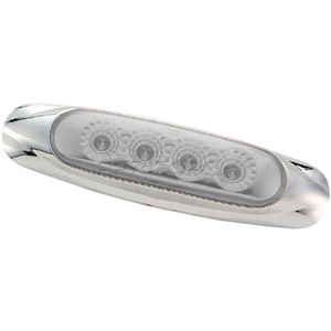 MARKER LIGHT CHROME LED 146mm WHITE