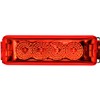 MARKER LIGHT RECTANGULAR LONG RED 12-24V CLIP ON BASE