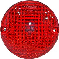 TAILLIGHT ROUND RINDER RED 3 POINT